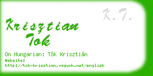 krisztian tok business card
